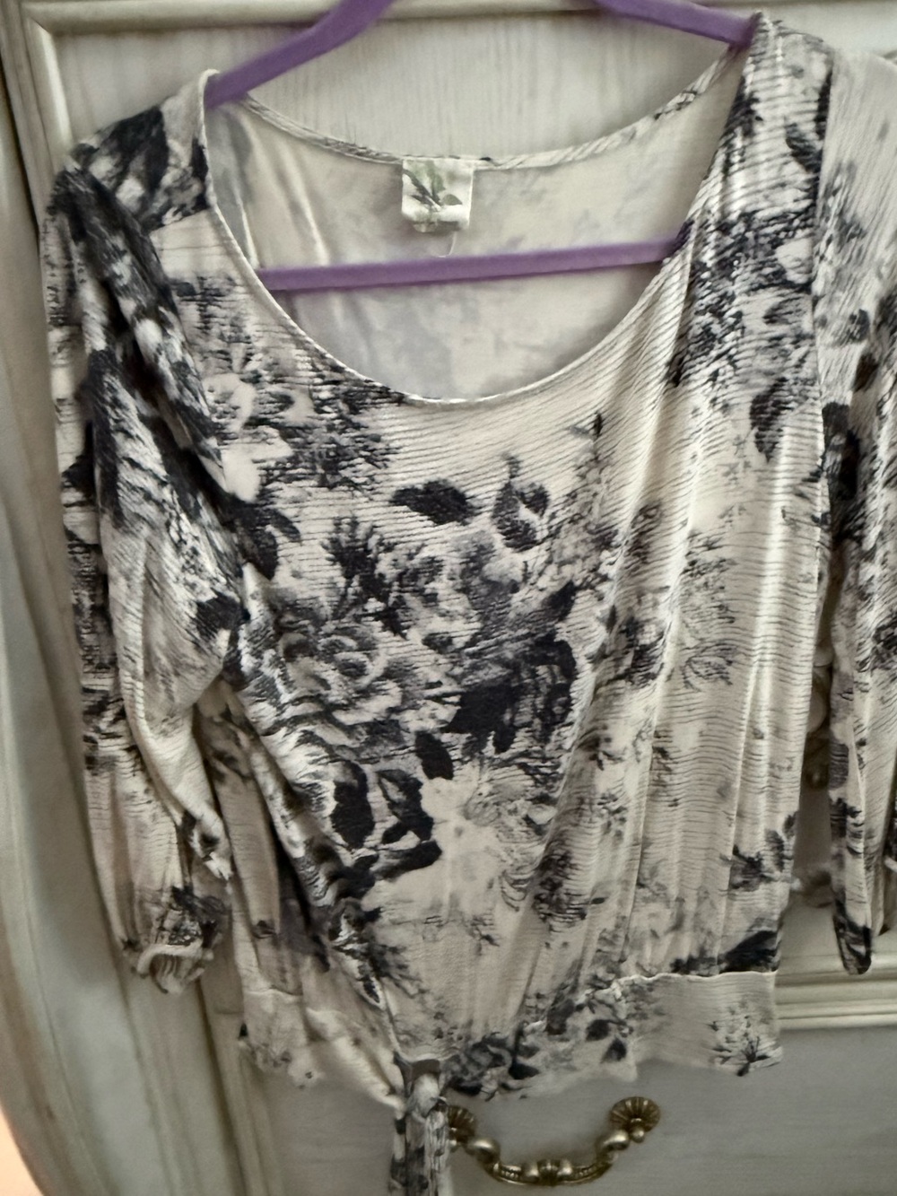 Anthropologie Weston Wear ink floral blouse